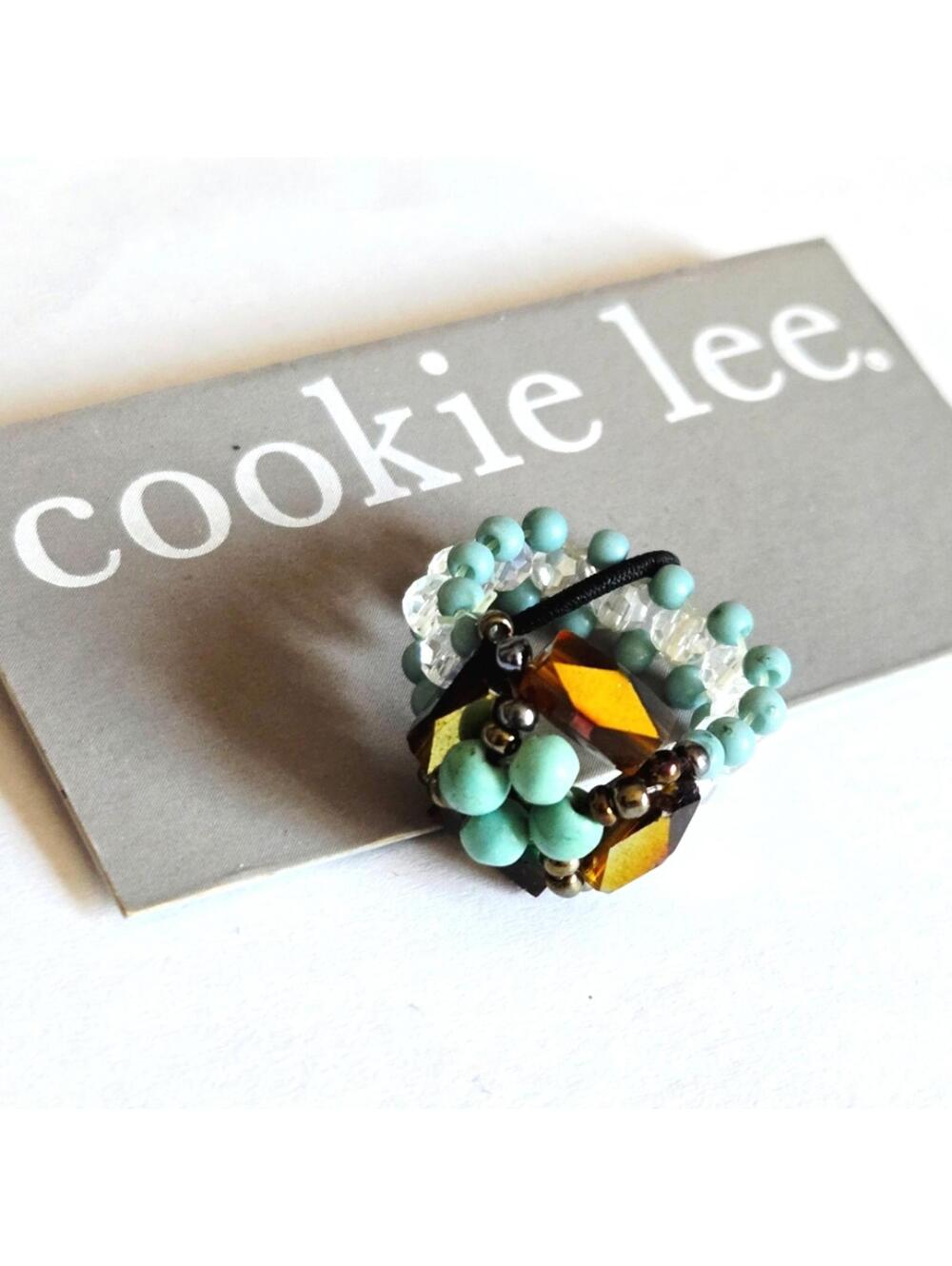 Cookie Lee Turquoise Stretch Ring NWT